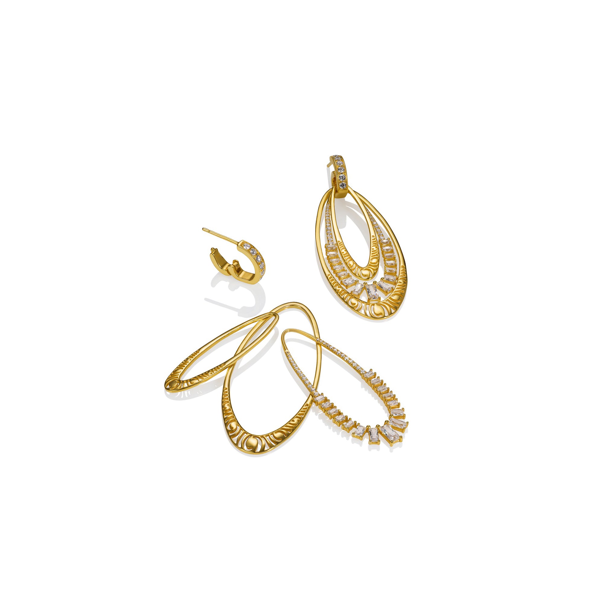 Lyra Swirl Earrings by Martha Seely - Talisman Collection Fine Jewelers
