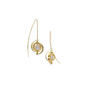 Medium Gold Spiral Earrings by Martha Seely - Talisman Collection Fine Jewelers