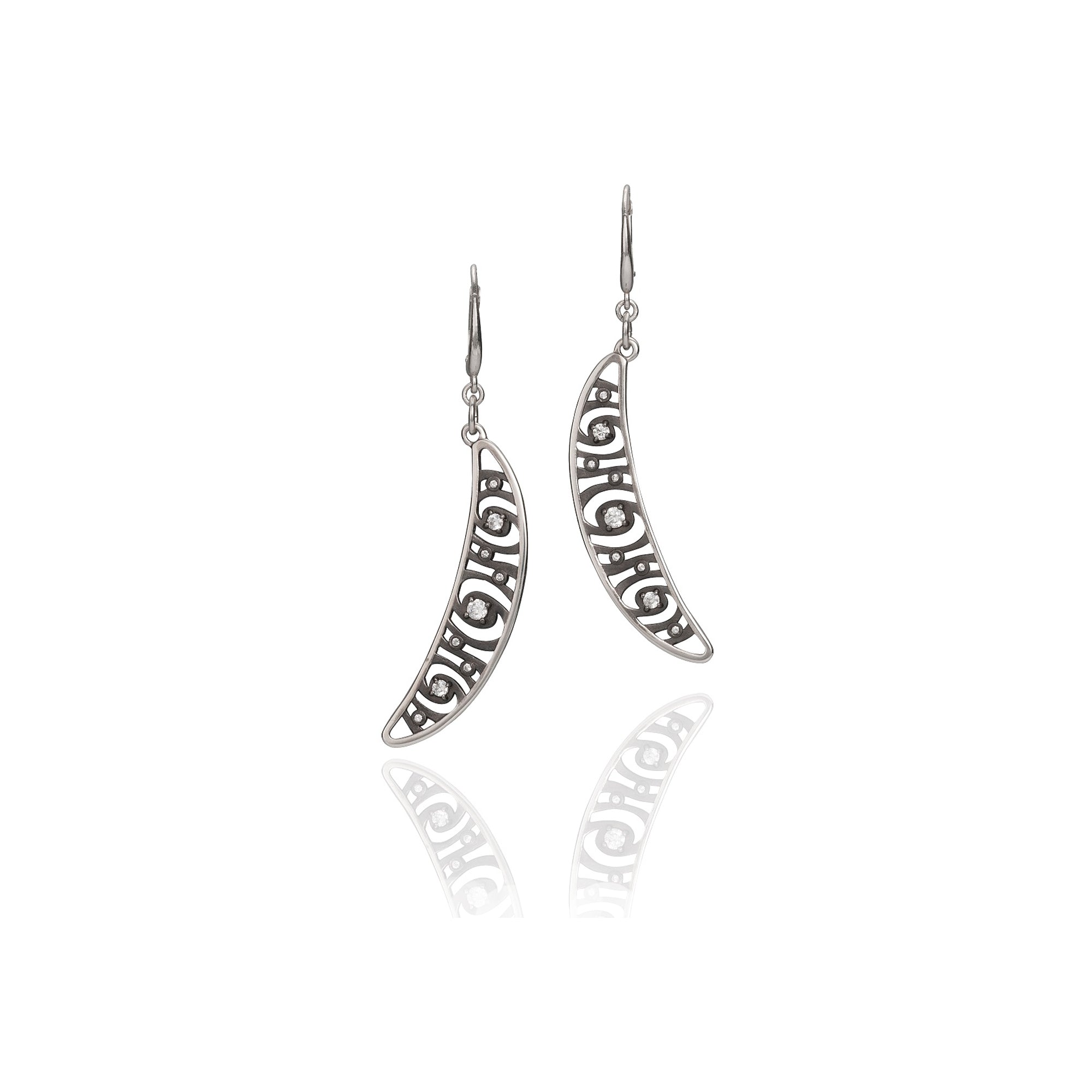 Shooting Stars Drop Earrings by Martha Seely - Talisman Collection Fine Jewelers