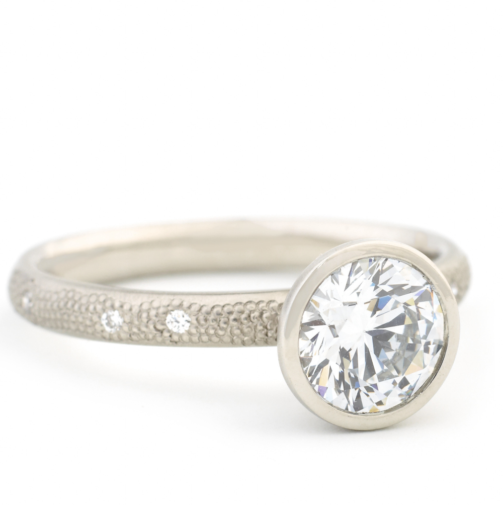 Stardust Engagement Ring by Anne Sportun - Talisman Collection Fine Jewelers
