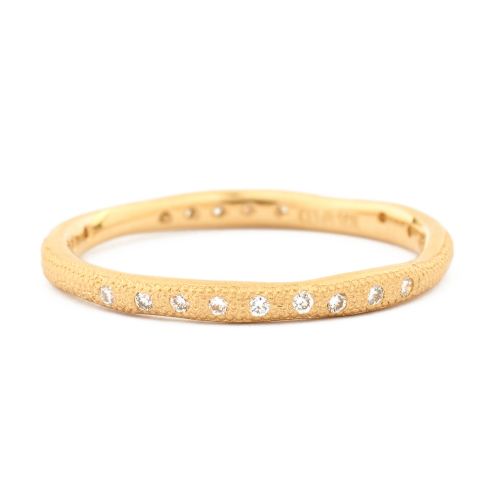 Wavy Stardust Band by Anne Sportun - Talisman Collection Fine Jewelers