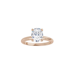 Classic 4 Prong Oval Diamond Engagement Ring - Talisman Collection Fine Jewelers