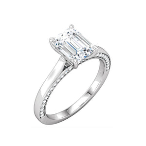 Emerald Cut Diamond Engagement Ring - Talisman Collection Fine Jewelers