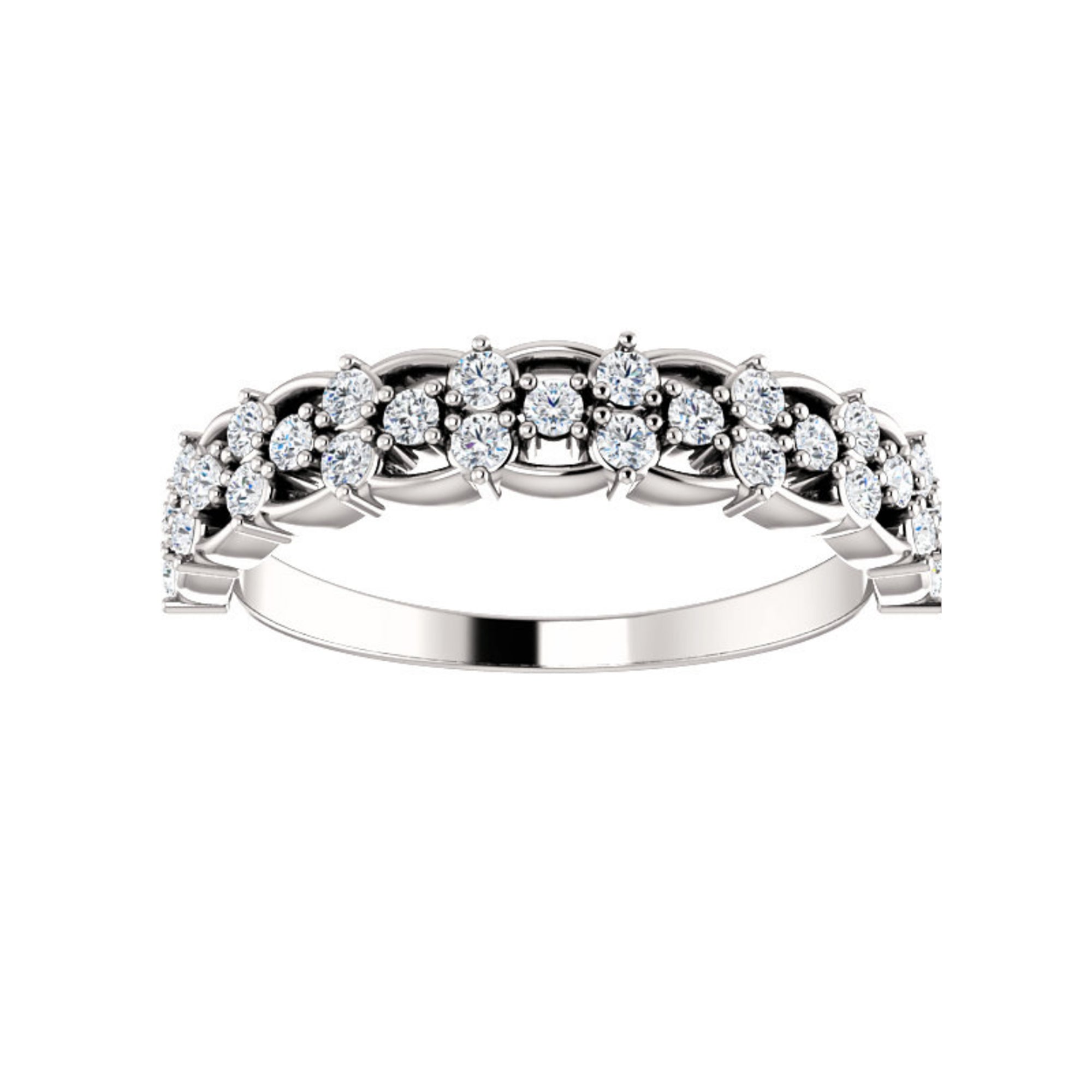 Diamond Felicity Stacking Band in White, Yellow or Rose Gold - Talisman Collection Fine Jewelers