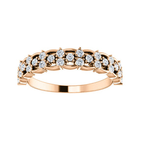 Diamond Felicity Stacking Band in White, Yellow or Rose Gold - Talisman Collection Fine Jewelers