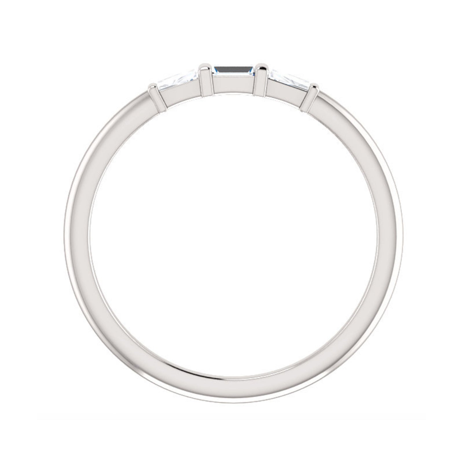 Diamond Baguette 3-Stone Ring in White, Yellow or Rose Gold - Talisman Collection Fine Jewelers