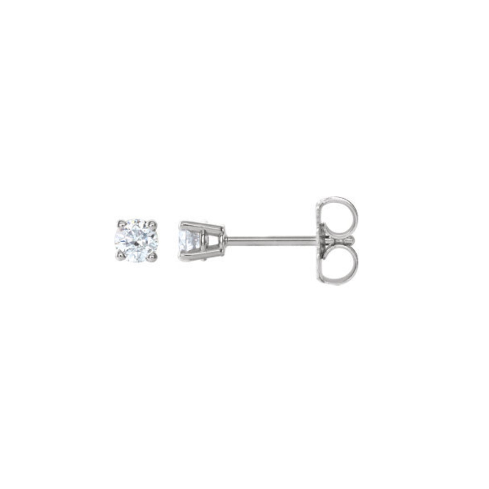 Diamond Stud Earrings, 1.00 Carat Total Weight in 14k White, Yellow or Rose Gold - Talisman Collection Fine Jewelers