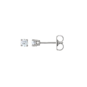 Diamond Stud Earrings, 0.50 Carat Total Weight in 14k White, Yellow or Rose Gold - Talisman Collection Fine Jewelers