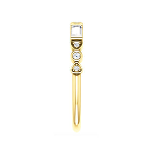 Mixed-Shape Diamond Stack Band in White, Yellow or Rose Gold - Talisman Collection Fine Jewelers