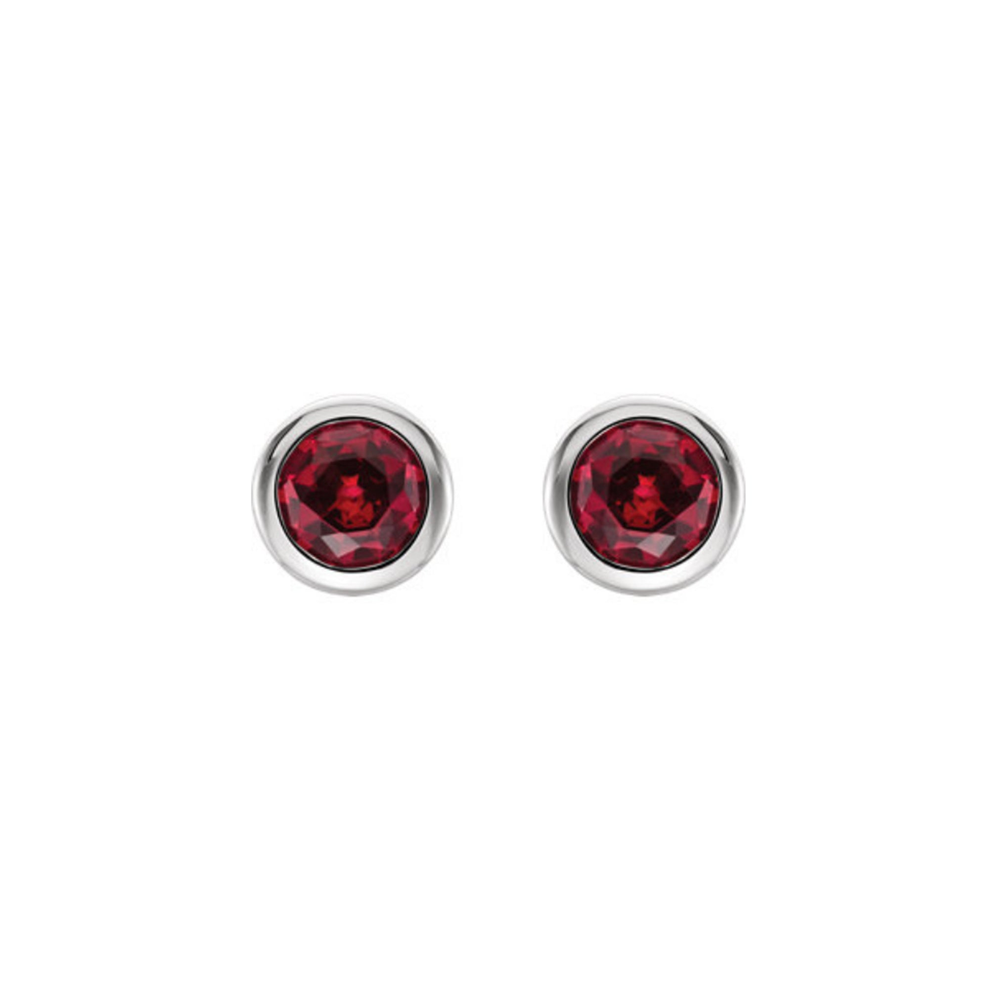 Bezel-Set Genuine Gemstone Stud Earrings in White, Yellow or Rose Gold - Talisman Collection Fine Jewelers