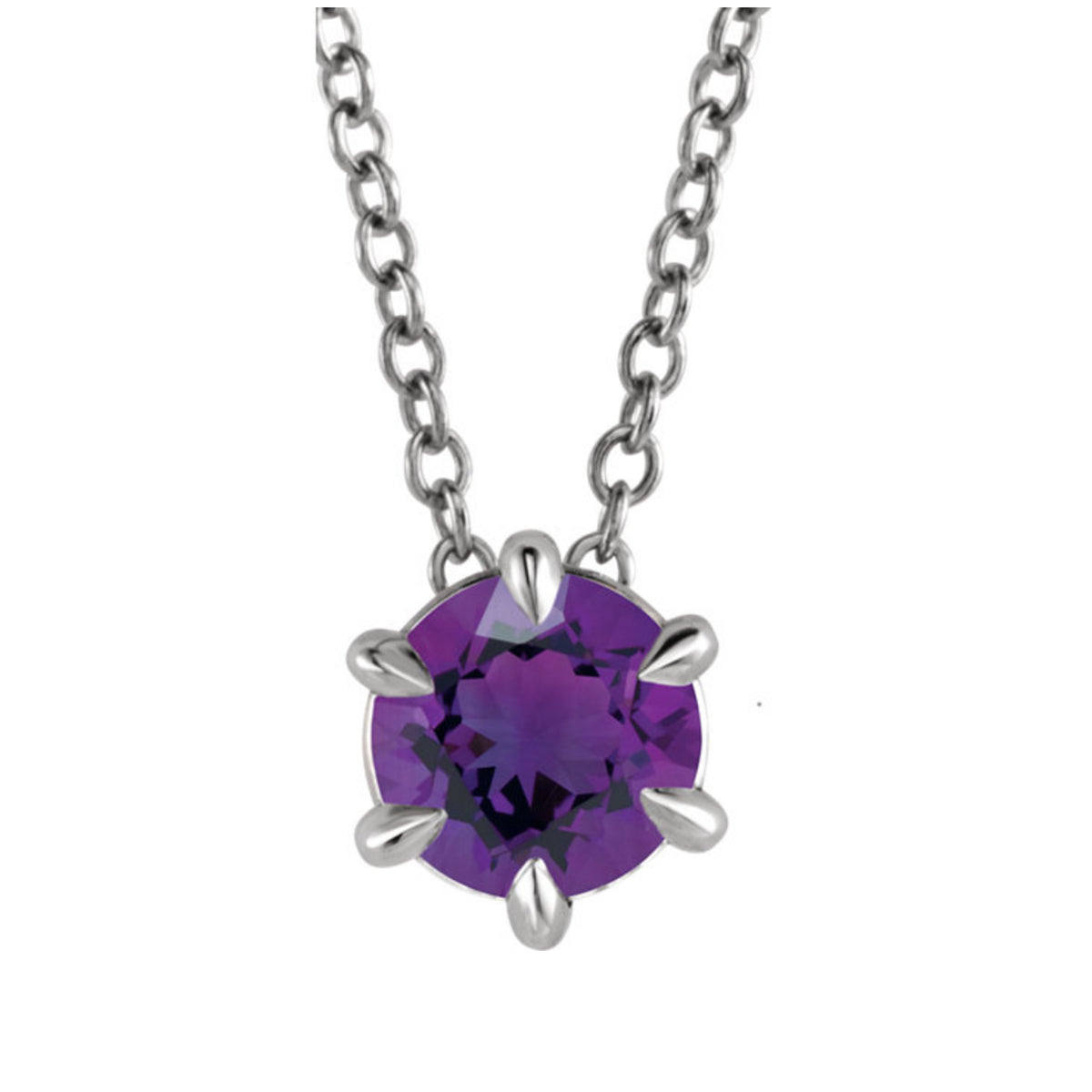 Genuine Gemstone Necklace in White, Yellow or Rose Gold - Talisman Collection Fine Jewelers