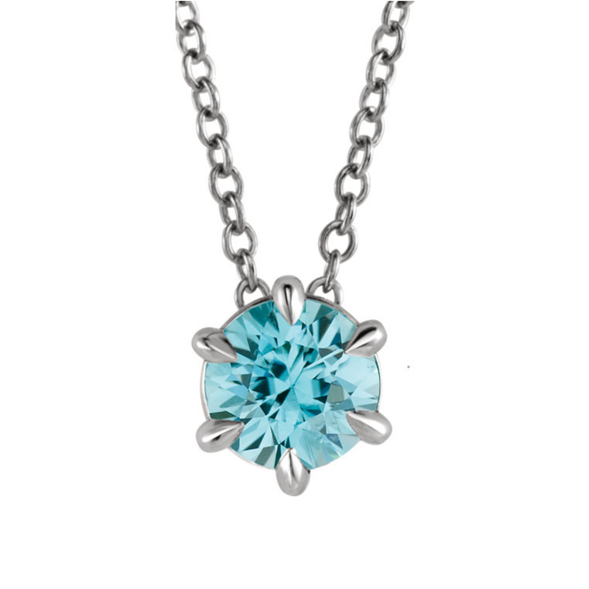 Genuine Gemstone Necklace in White, Yellow or Rose Gold - Talisman Collection Fine Jewelers