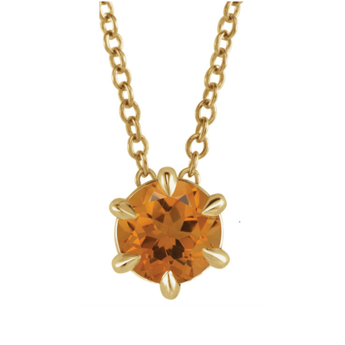 Genuine Gemstone Necklace in White, Yellow or Rose Gold - Talisman Collection Fine Jewelers