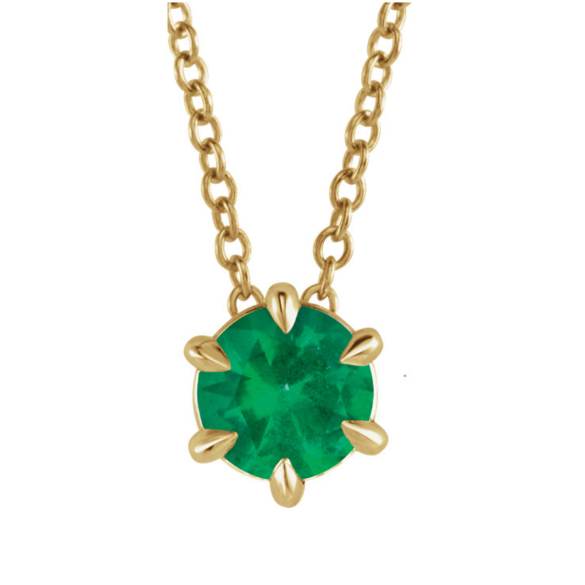 Genuine Gemstone Necklace in White, Yellow or Rose Gold - Talisman Collection Fine Jewelers