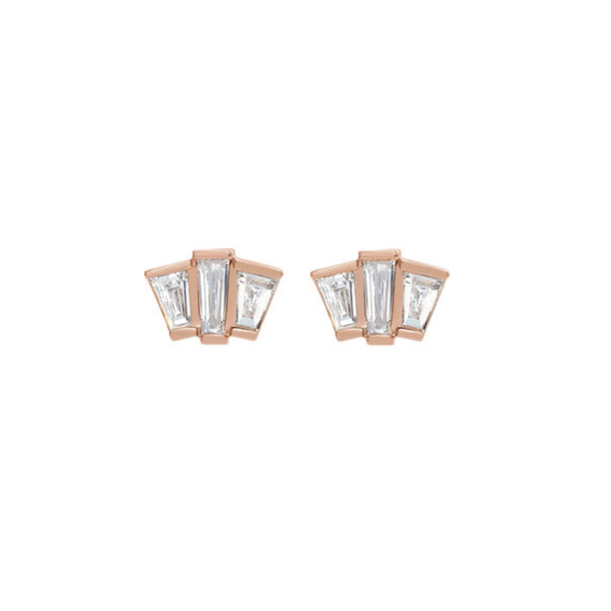 Geometric Diamond Cluster Stud Earrings - Talisman Collection Fine Jewelers
