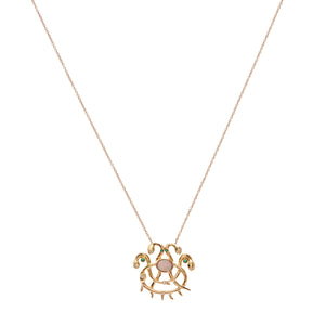 Opal and Emerald "Atrayu" Necklace by Unhada - Talisman Collection Fine Jewelers
