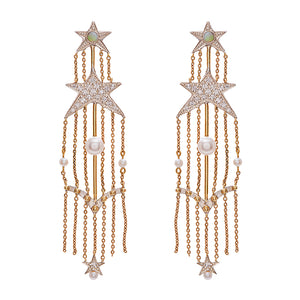 Pearl and Diamond "Cloud Dance" Earrings by Unhada - Talisman Collection Fine Jewelers