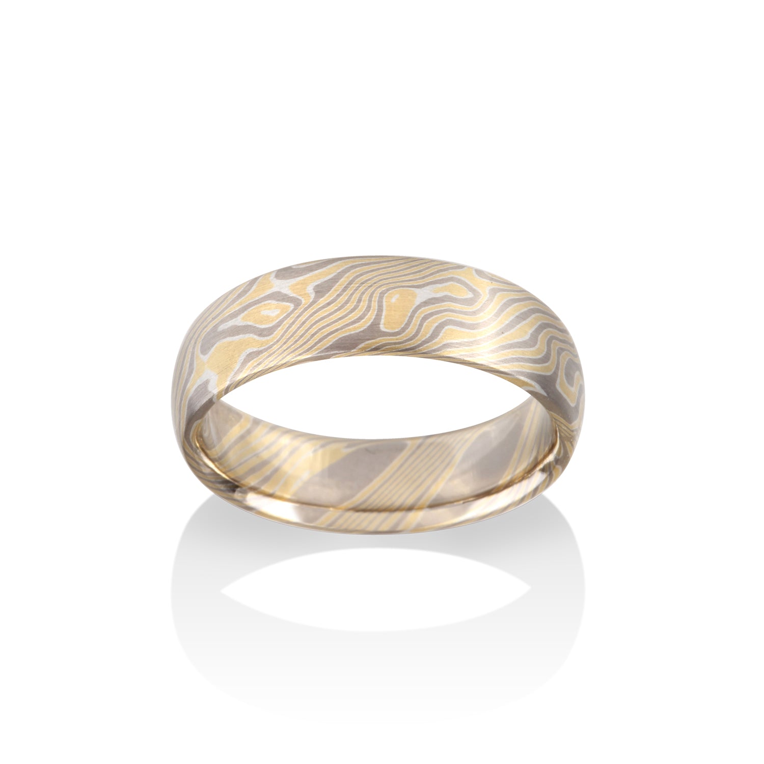Birch Mokume Ring by Chris Ploof - Talisman Collection Fine Jewelers