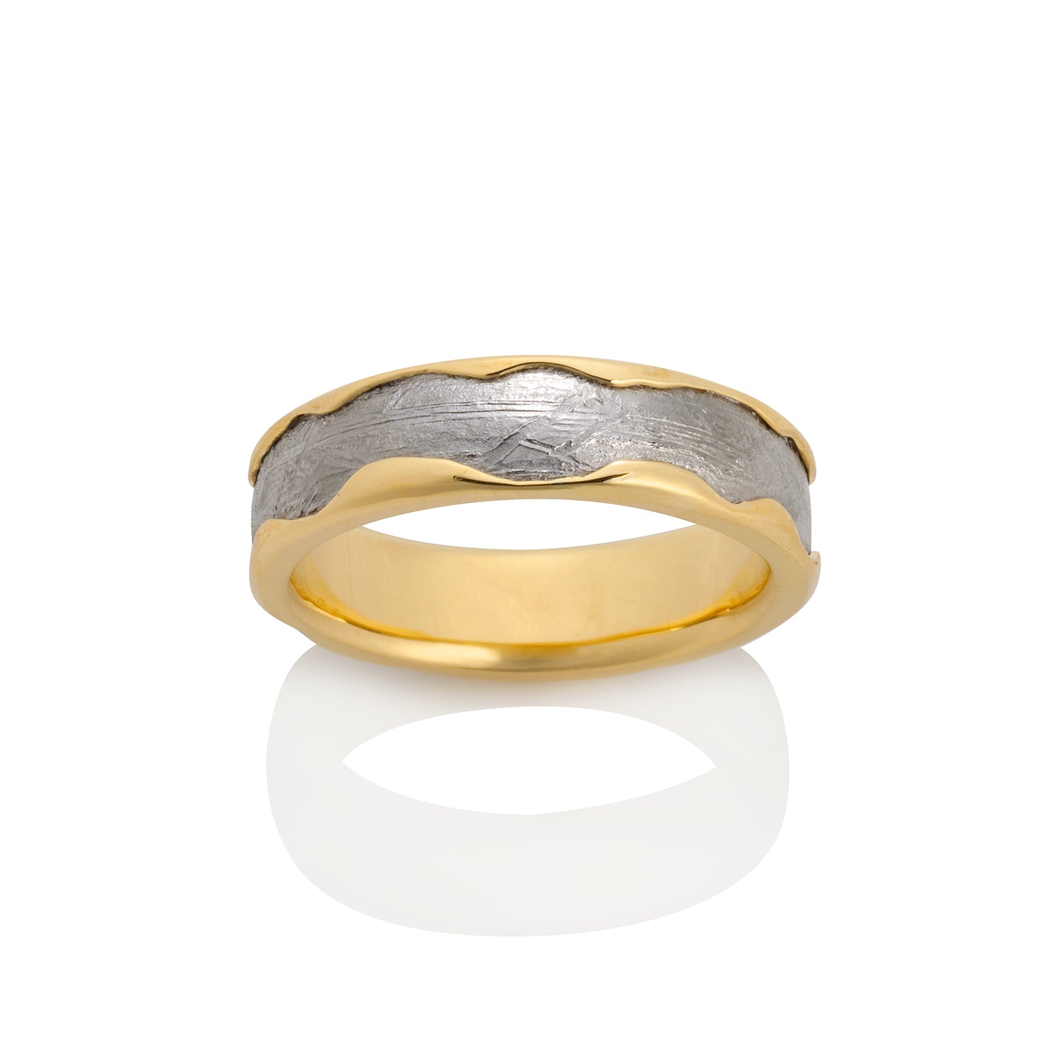 Arcturus Meteorite Ring by Chris Ploof - 18K Yellow Gold - Talisman Collection Fine Jewelers