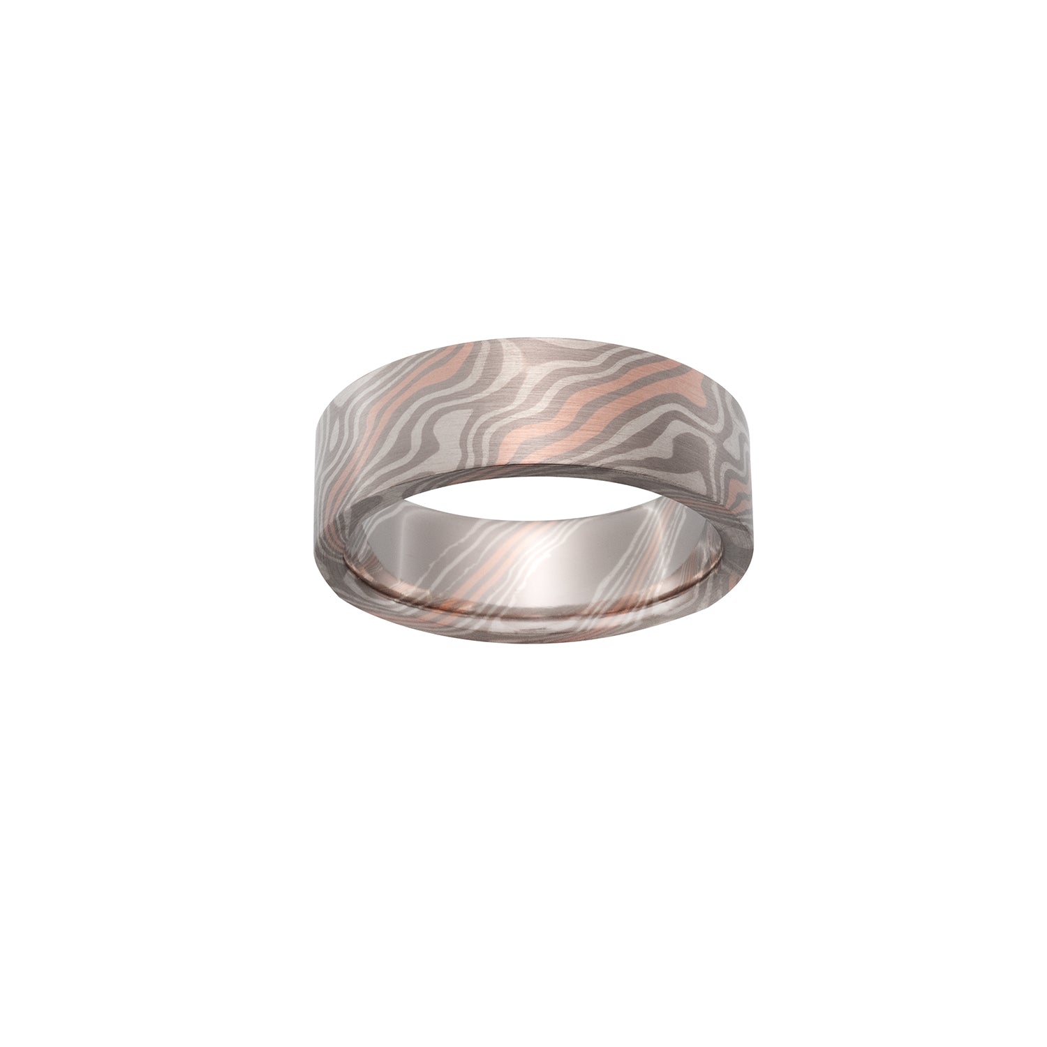 Beech Mokume Ring by Chris Ploof - 14k Red Gold - Talisman Collection Fine Jewelers