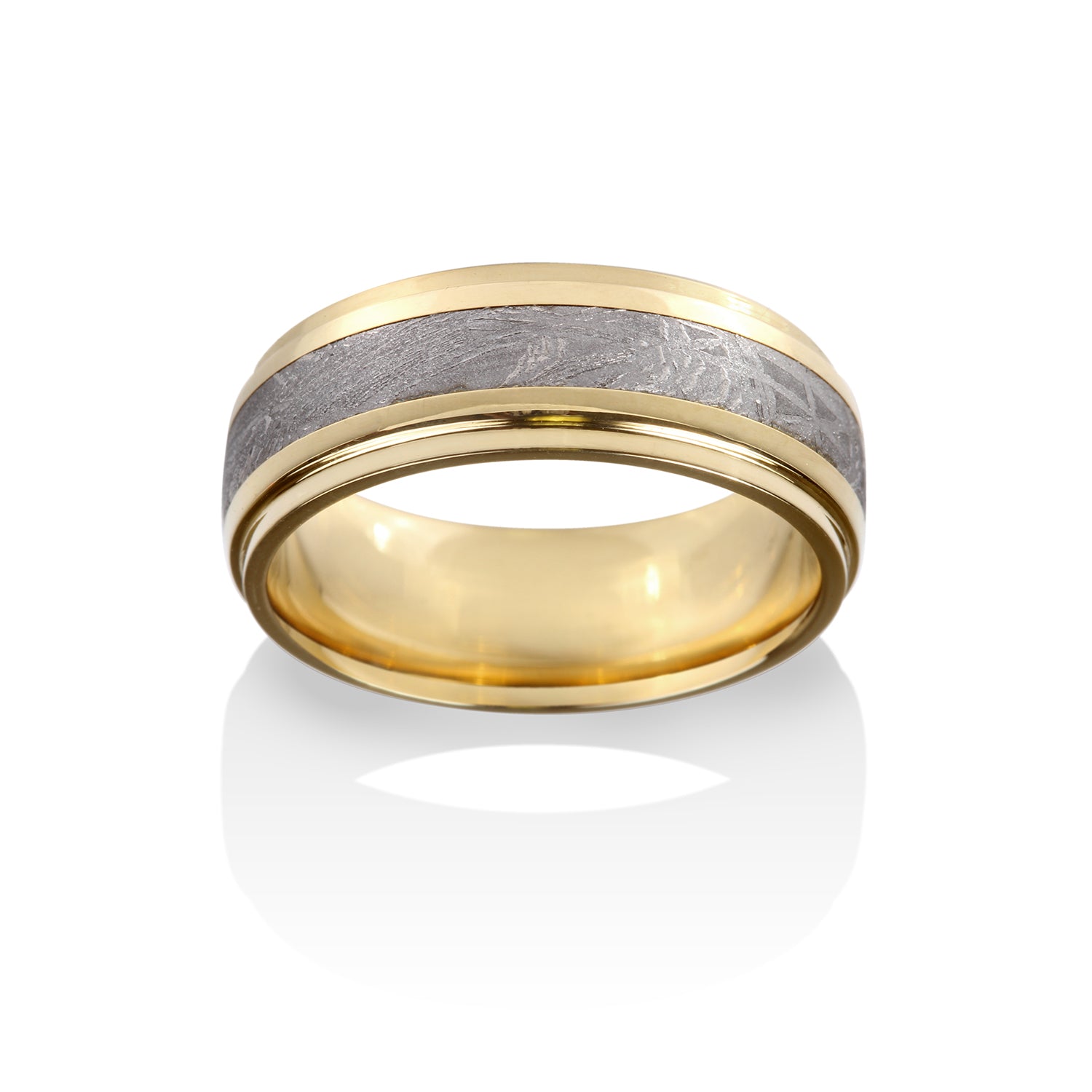 Rigil Kentaurus Meteorite Ring by Chris Ploof - 18K Yellow Gold - Talisman Collection Fine Jewelers