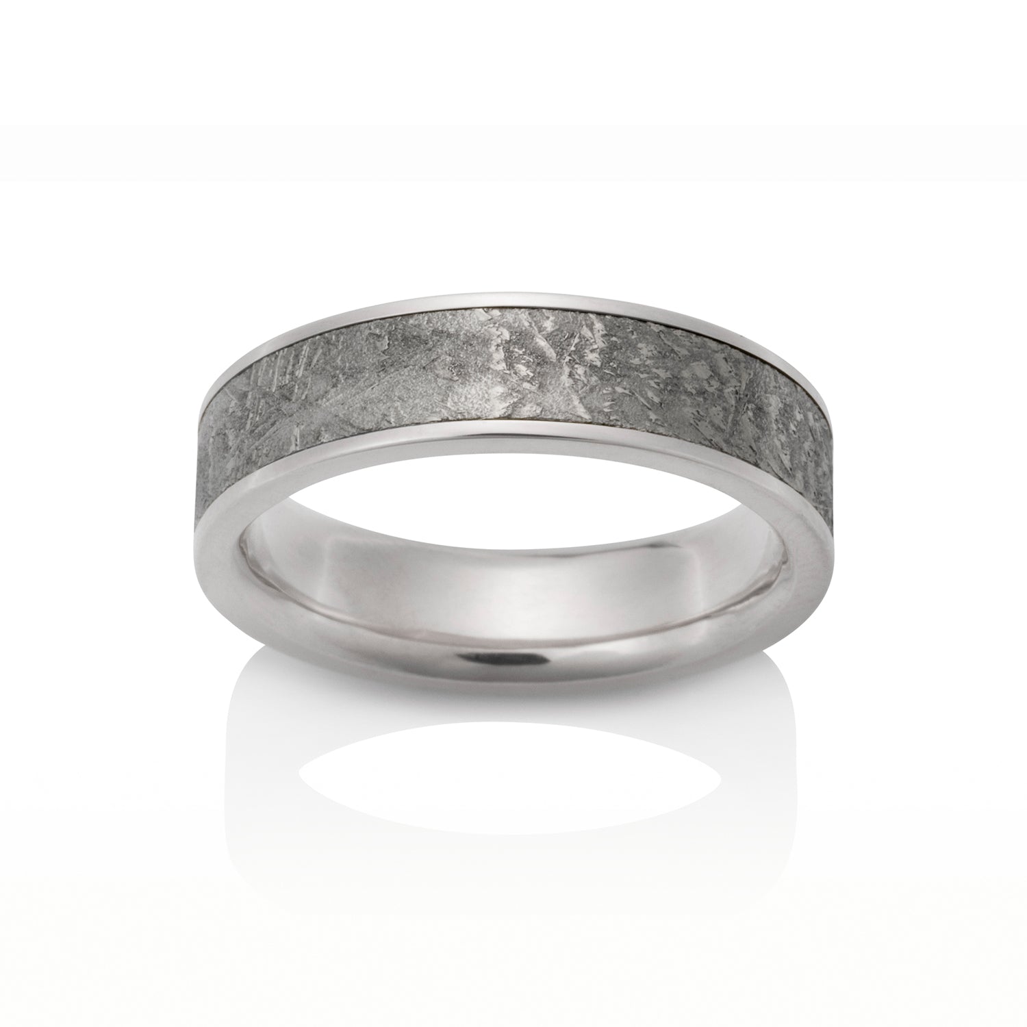 Sirius Meteorite Ring by Chris Ploof - 14k White Gold - Talisman Collection Fine Jewelers