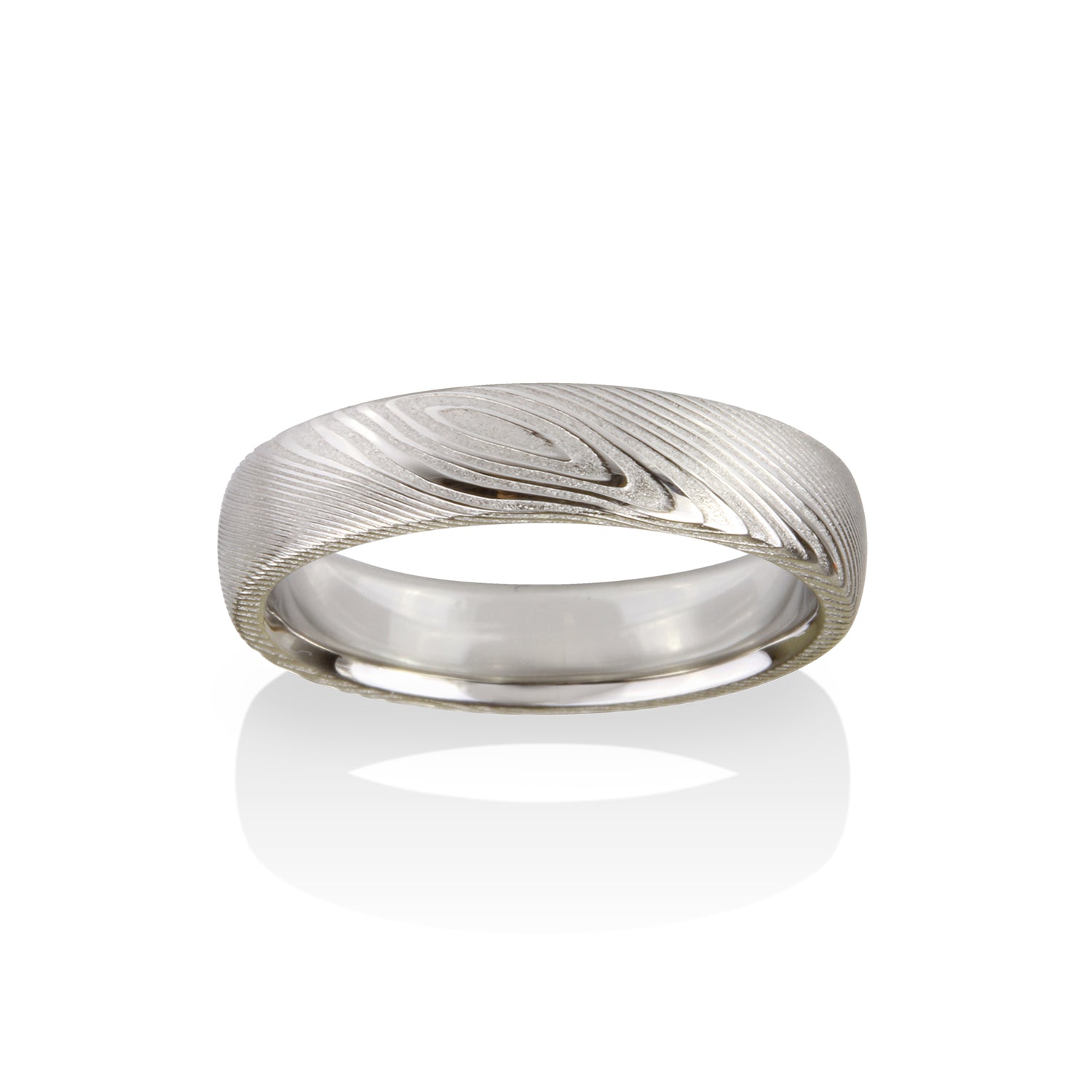 Pathways Damascus Steel Ring by Chris Ploof - Talisman Collection Fine Jewelers