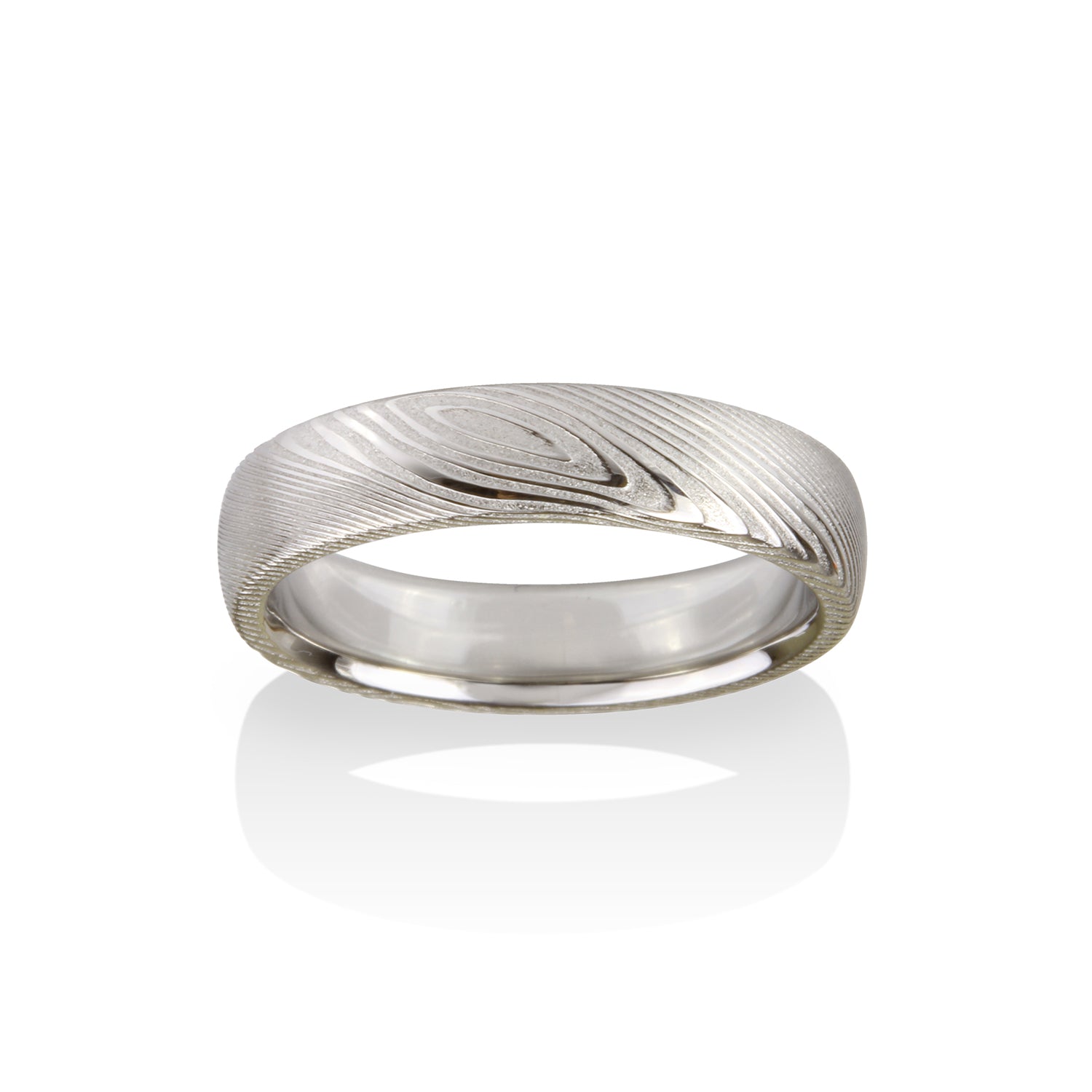 Pathways Damascus Steel Ring by Chris Ploof - Talisman Collection Fine Jewelers
