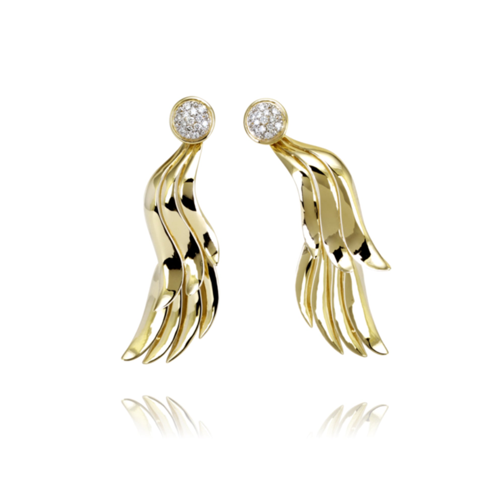 Diamond Wing Earrings by Vahan - Talisman Collection Fine Jewelers