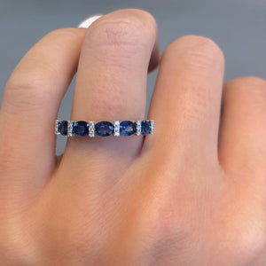 Sapphire and Diamond Grace Band - Talisman Collection Fine Jewelers