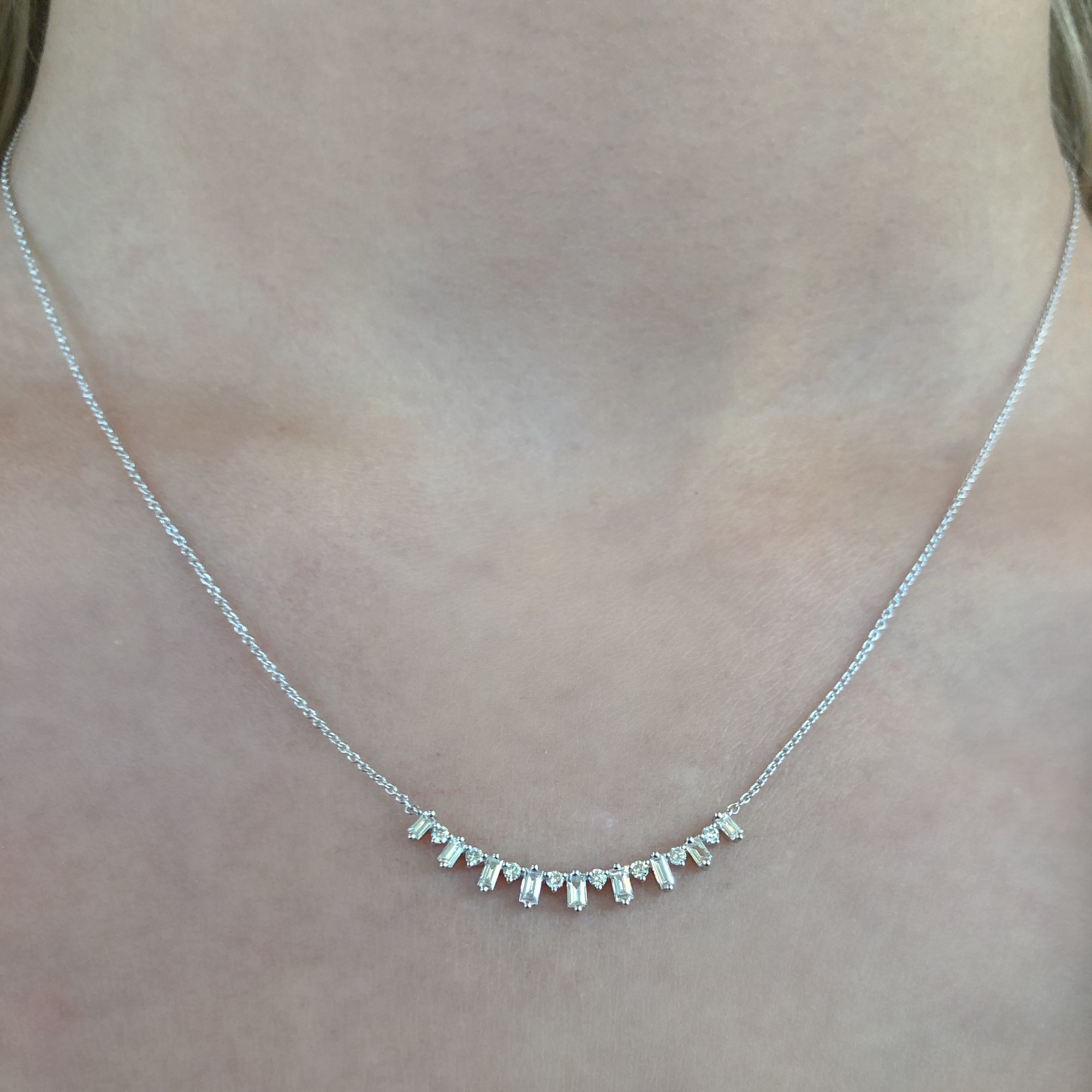 Diamond Bar Prisma Necklace - Talisman Collection Fine Jewelers