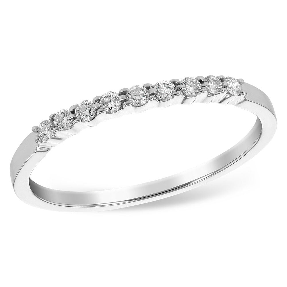 Diamond Shared-Prong Anniversary Band, 0.12 Carat Total Weight