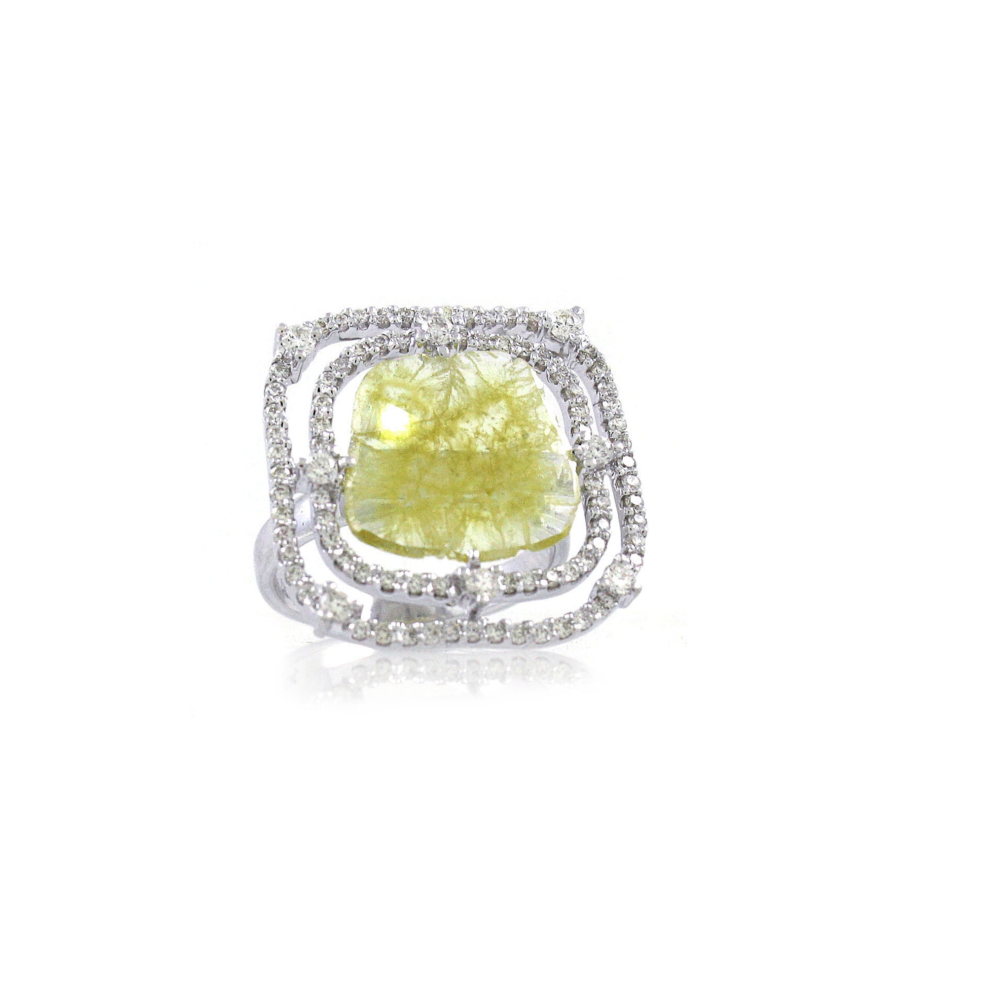 Yellow Diamond Slice Ring by Vivaan - Talisman Collection Fine Jewelers