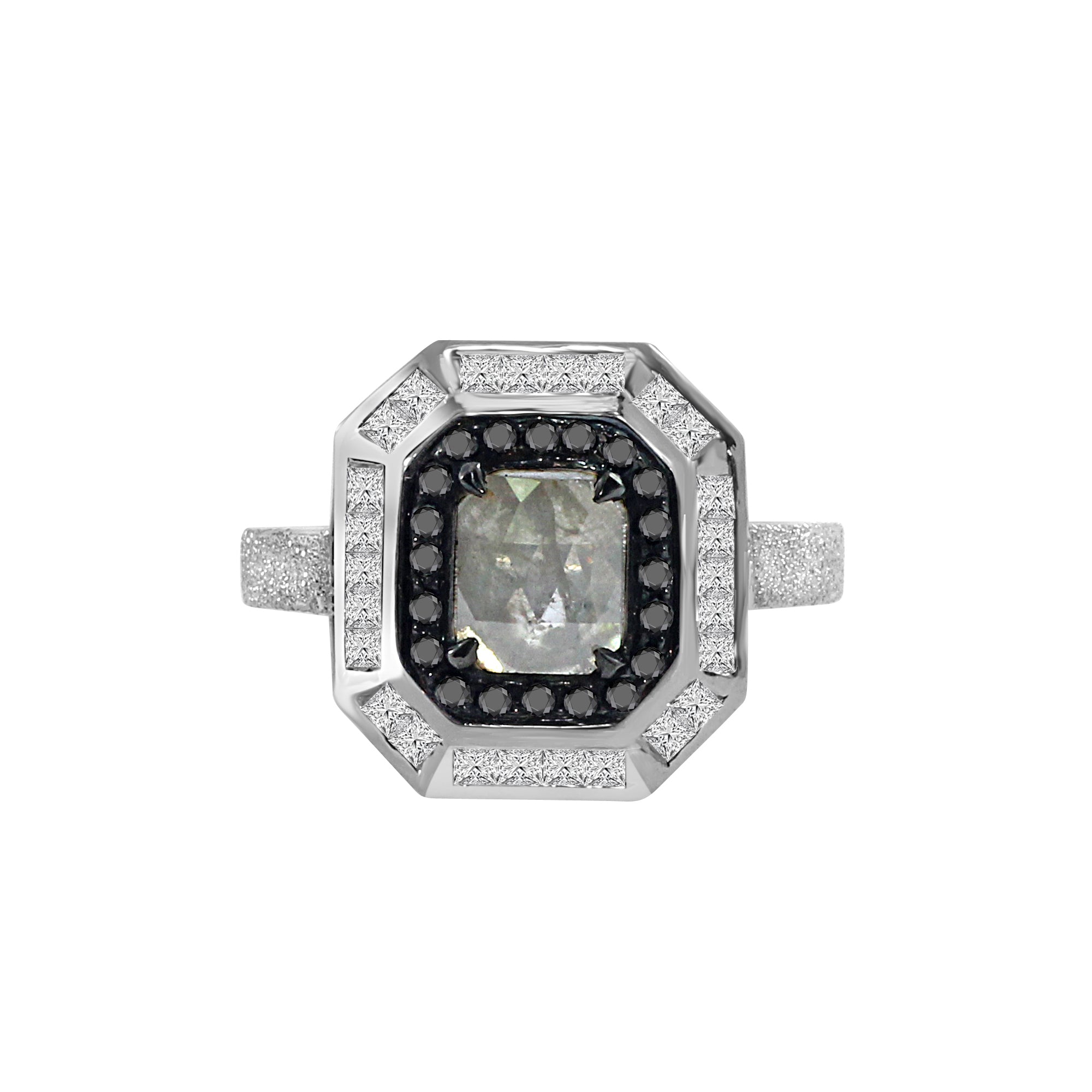 Black and White Diamond Ring by Vivaan - Talisman Collection Fine Jewelers