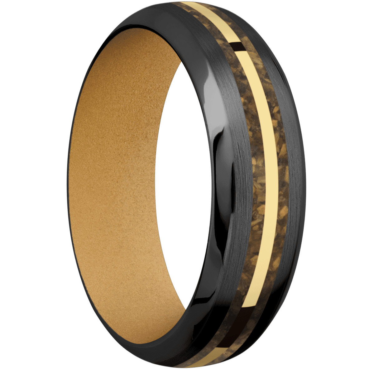 Zirconium + Satin , Polish Finish + Gold