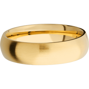 14K Yellow Gold + Satin Finish