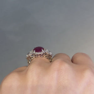 Ruby and Diamond Valerie Ring