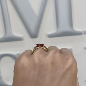 Ruby Mariposa Ring by Gemma Couture