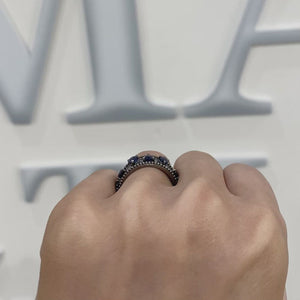 Blue Sapphire Goccia Ring by Gemma Couture