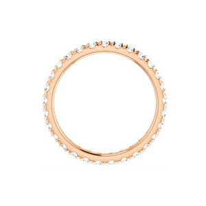 French Set Diamond Eternity Band in White, Yellow or Rose Gold - Talisman Collection Fine Jewelers