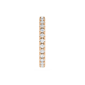 French Set Diamond Eternity Band in White, Yellow or Rose Gold - Talisman Collection Fine Jewelers