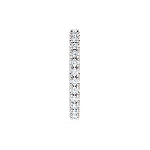 French Set Diamond Eternity Band in White, Yellow or Rose Gold - Talisman Collection Fine Jewelers