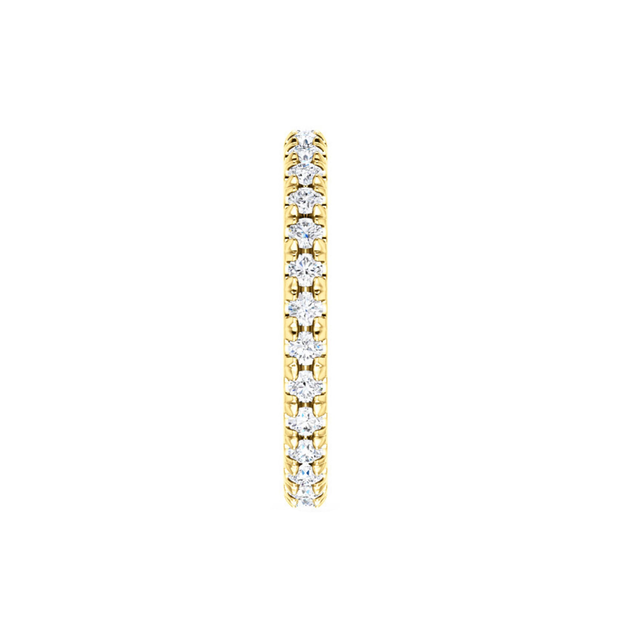 French Set Diamond Eternity Band in White, Yellow or Rose Gold - Talisman Collection Fine Jewelers
