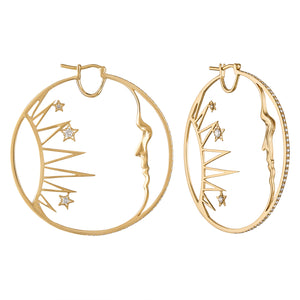 Harmony Diamond Hoop Earrings by Eden Presley