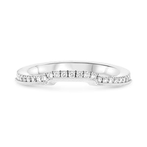 Diamond Curved Wedding Band - Talisman Collection Fine Jewelers