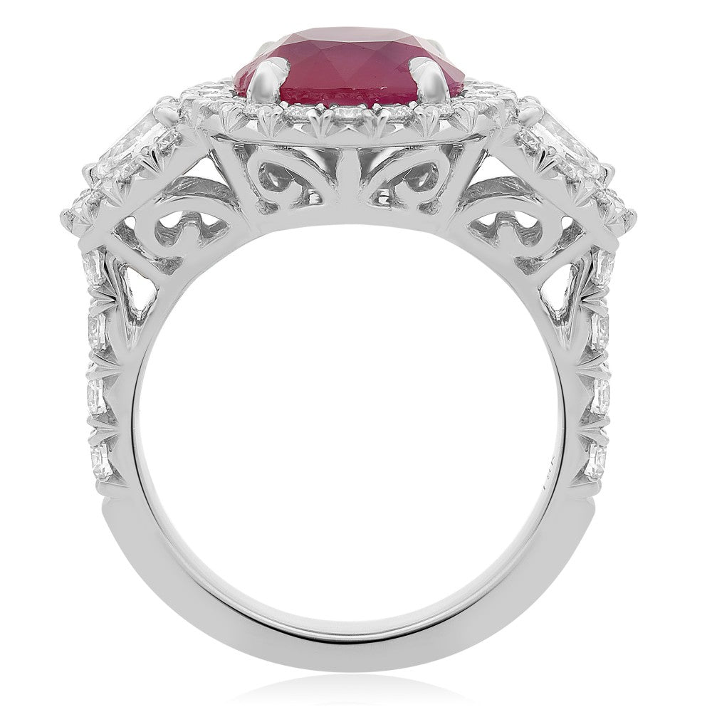 Ruby and Diamond Valerie Ring - Talisman Collection Fine Jewelers