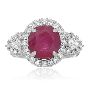 Ruby and Diamond Valerie Ring - Talisman Collection Fine Jewelers