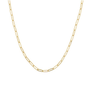 Paperclip Chain 14k Gold, Semi-solid, 5mm Links - Talisman Collection Fine Jewelers