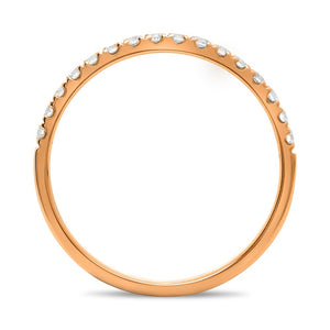 Diamond Stack Band in 14k Rose Gold, 0.25 Carat Total Weight - Talisman Collection Fine Jewelers