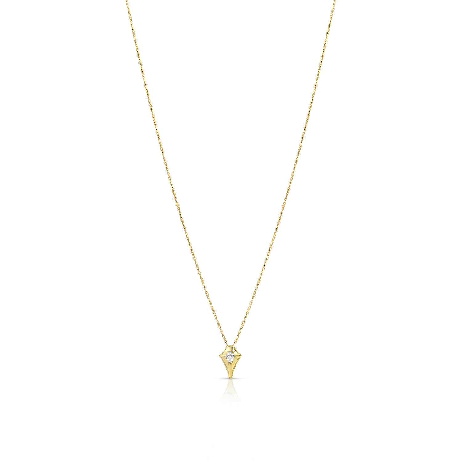 Diamond Shield Necklace by Meredith Young - Talisman Collection Fine Jewelers